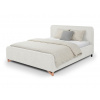 Wilsondo Čalúnená manželská posteľ s úložným priestorom Flamingo 140x200 - biela