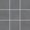 Rako Block mrazuvzdorná rektifikovaná dlažba 9,8x9,8x0,9 cm R10B Čierna matná DAK11783