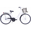 Mestsky bicykel - City Bike 28 Dámsky biely retro košík (City Bike 28 Dámsky biely retro košík)