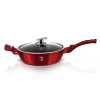 BERLINGERHAUS BERLINGERHAUS Panvica hlboká s mramorovým povrchom a pokrievkou 32 cm Burgundy Metallic Line BH-1261 (BH-1261)