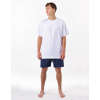 Gina Pánske krátke pyžamo 79194P Biela-sladkého drievka XL