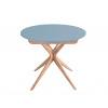 RAGABA Jubi Round 90-130 cm - rozkladací jedálenský stôl FARBA: nebeská modrá