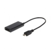 Gembird adaptér HDTV microUSB (M) na HDMI (F), 5-pin MHL, čierny A-MHL-002