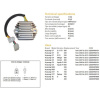 DZE 2466-01 DZE REGULÁTOR NAPÄTIA HYOSUNG GT 250R '08-'13, GT 650S/R '08-'13, GV 250 '09-'13, GV 650 '07-'13, MS3 125/250, ST7