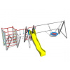 Playground System Reťazová dvojhojdačka šmyklavka a hniezdo)