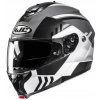HJC C91N KAON BLACK WHITE MOTOCYKLOVÁ PRILBA MODULÁRNA BIELA ČIERNA