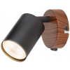 Rabalux Edmund nástenná lampa 1x25 W čierna-drevená 5295