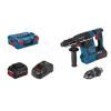 Bosch Náradie - 18V AKU vŕtacie kladivo, 2x aku 5,5 Ah ProCORE, nabíjačka 061191000F