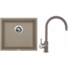 Set Sinks G7954 (dřez Frame 457 Truffle 54 + baterie Vitalia Truffle 54)