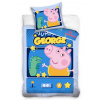 CARBOTEX Detská posteľná bielizeň Peppa Pig George Jumping Game 140x200/90x70