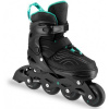 Spokey MATTY Kolečkové brusle, černo-zelené, vel. 35-42