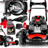 Benzínová kosačka na trávu Venom s objemom 202 cm³ kôš 62 l, šírka kosenia 56 cm (BENZÍNOVÁ KOSAČKA HONDA S POHONNÝM MOTOROM 9 HP MULLING VYSOKÚ TRÁVU PROF.)