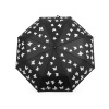 Stoklasa Dámský skládací vystřelovací deštník motýl kouzelný - 3 černá