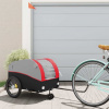 zahrada-XL Vozík za bicykel, čierno červený 45 kg, železo 94146