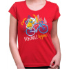 Fajntričko Cyklo Cyklo pivné tričko - Dokonalé spojenie, Farba **červená**, Strih/ Variant Dámsky