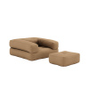sofa CUBE (futónová pohovka) 90*190 cm mocca 755