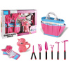 LEAN TOYS Záhradná sada Taška na náradie Rukavice Hrable Pink Unicorn