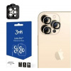3mk tvrzené sklo Lens Pro ochrana kamery pro Apple iPhone 14 Pro / iPhone 14 Pro Max, zlatá 5903108484053