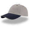 Atlantis Headwear Kšiltovka Liberty Sandwich, 6 panelová COT330005g6199-grey/navy UNI Šedá/navy