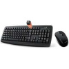 Genius Smart KM-8100, sada klávesnice s bezdrôtovou optickou myšou, AAA, CZ/SK, klasická, 2.4 [Ghz], bezdrôtová, čierna