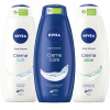 NIVEA Creme set sprchový gél dámsky rodinný balíček 3x750ml