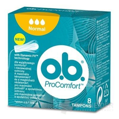 o.b. ProComfort Normal hygienické tampóny (inov.2018) 1x8 ks