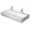 Duravit Vero Air - Dvojumývadlo, 100x47 cm, s prepadom, s otvormi na batérie, biela 2350100024