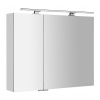 Sapho MIRRÓ galérka s LED osvetlením, 90x70x16cm, biela SPH MC090-0030