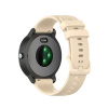eses Jednofarebný silikónový remienok pre smart hodinky Garmin 20 mm Farba: béžová