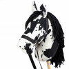 Skippi Hobby Horse tarantula - čierna a biela - darček ku Dňu detí (HOBBY HORSE SKIPPI A3 Kôň s palicou, TARANTY, BIELY, ČIERNY + OŤAŽE)
