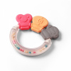 Hrkálka, hryzátko pre bábätko s guličkami, Kľúče - pastel BabyOno