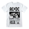 Heroes Inc AC/DC Tričko Highway To Hell 1979 Tour White Velikost L