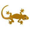Reflexná samolepka - jašterica - GECKO žltá (V169K)