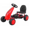 LEAN TOYS Šľapacia kára pre najmenších - červená