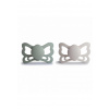 Frigg Dvojbalenie anatomických cumlíkov frigg butterfly sage/ silver gray, 6-18m, silikón