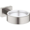 GROHE Essentials Cube držiak pohárika / mydelničky / dávkovača tekutého mydla, Supersteel, 40508DC1