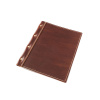 Kožený obal na jídelní lístek Barva kůže: Choco (K215)