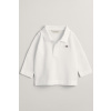 POLOKOŠEĽA GANT SHIELD PIQUE LS RUGGER WHITE