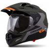 Enduro přilba Cassida Tour 1.1 Spectre černo-šedo-zeleno-fluo oranžová