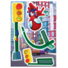 Komar Samolepka na stenu Spiderman Lamp Swing 50 x 70 cm, 5dielna