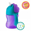 Philips AVENT Hrnček s ohybnou slamkou 200 ml dievča + P&M Miska 6m+