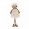 Kinekus Postavička ovečka stojaca 44 cm textil bielo-hnedá