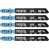 YT-3412 List pilový do přímočaré pily 75 mm na kov TPI21 5 ks