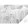 Vymalujsisam.sk Bodkovanie - Nákladné auto VOLVO Farba: Čierna, Veľkosť: 40x60cm, Rám: Na plastovej doske