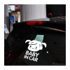 Nálepky na stenu/auto - Baby in car dievčatko Farba: šedá 071