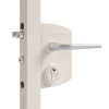 Priemyselný zámok LOCINOX LAKQ U2 | pre hranatý profil 40-60 mm | biely RAL 9010