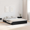 zahrada-XL Rám postele s úložným prostorem Čierny dub 160 x 200 cm 3335278