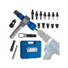 Nadstavec nitovací na vŕtačku, sada pre matice M3-M12 a trhacie nity 2.4-6.4mm GEKO