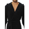 Pánsky froté župan L&L 2104 3XL - Antracit / 3XL-188/130/124