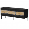Cama Meble Tv stolík INSERTO 3D, čierna/dub wotan
